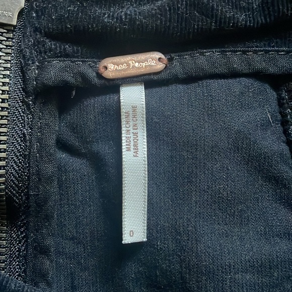 Free People Modern Femme cord mini skirt in black size 0 - Picture 6 of 9